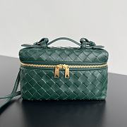 Fortok Bottega Veneta Vanity Case Dark Green 789109 22x12.5x5cm - 1