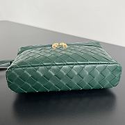 Fortok Bottega Veneta Vanity Case Dark Green 789109 22x12.5x5cm - 5