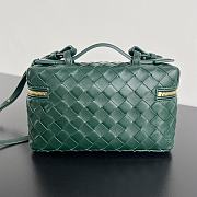 Fortok Bottega Veneta Vanity Case Dark Green 789109 22x12.5x5cm - 3