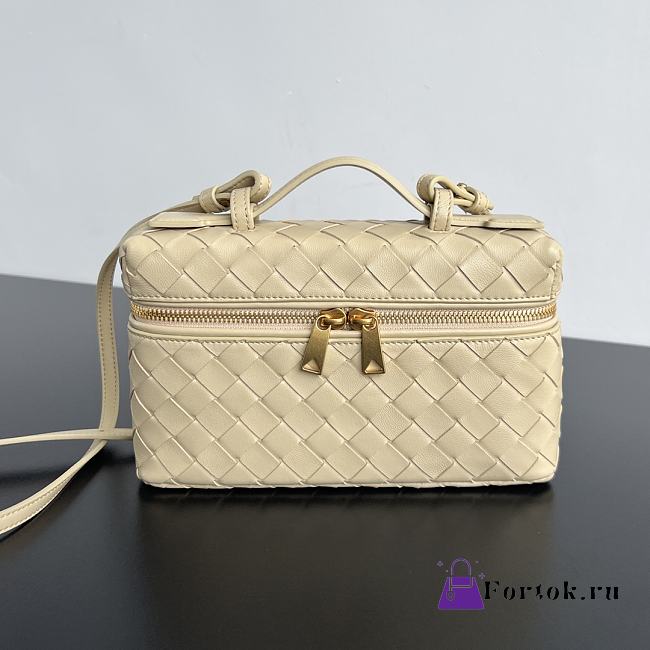 Fortok Bottega Veneta Vanity Case Beige 789109 22x12.5x5cm - 1