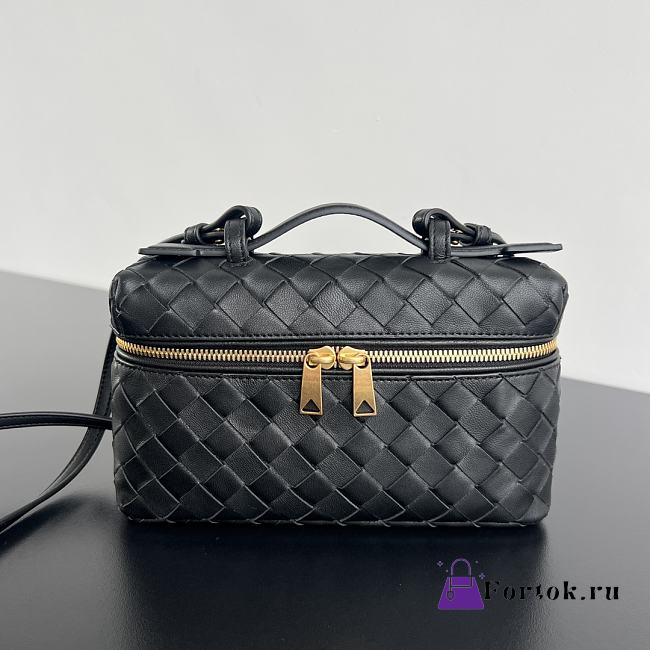 Fortok Bottega Veneta Vanity Case Black 789109 22x12.5x5cm - 1