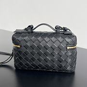 Fortok Bottega Veneta Vanity Case Black 789109 22x12.5x5cm - 4