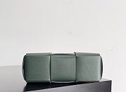 Fortok Bottega Veneta Super Mini Tote Bag Dark Green 20x7x13cm - 6
