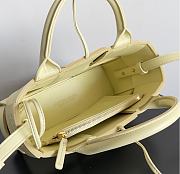 Fortok Bottega Veneta Super Mini Tote Bag Light Yellow 20x7x13cm - 2