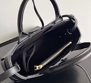 Fortok Bottega Veneta Super Mini Tote Bag Black 20x7x13cm - 5