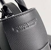 Fortok Bottega Veneta Super Mini Tote Bag Black 20x7x13cm - 2