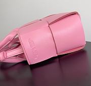 Fortok Bottega Veneta Super Mini Tote Bag Pink 20x7x13cm - 6