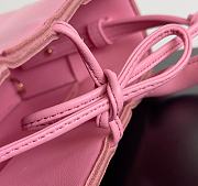 Fortok Bottega Veneta Super Mini Tote Bag Pink 20x7x13cm - 4