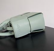 Fortok Bottega Veneta Super Mini Tote Bag Green Mint 20x7x13cm - 2