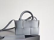 Fortok Bottega Veneta Super Mini Tote Bag Grey 20x7x13cm - 1