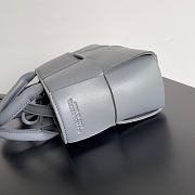 Fortok Bottega Veneta Super Mini Tote Bag Grey 20x7x13cm - 5