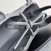 Fortok Bottega Veneta Super Mini Tote Bag Grey 20x7x13cm - 4