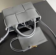 Fortok Bottega Veneta Super Mini Tote Bag Grey 20x7x13cm - 2