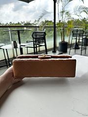Fortok Chanel Lambskin & Gold-Tone Metal Bag CF Bag Dark Brown 25.5cm - 2