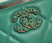 Fortok Chanel Card Holder Green 7.5x11cm - 4