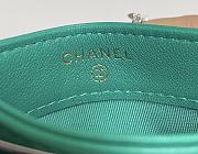 Fortok Chanel Card Holder Green 7.5x11cm - 3