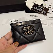 Fortok Chanel Card Holder Black 7.5x11cm - 1