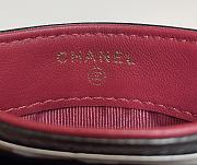 Fortok Chanel Card Holder Black 7.5x11cm - 5