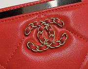 Fortok Chanel Card Holder Red 7.5x11cm - 2