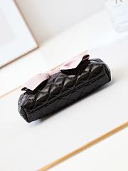 Fortok Chanel Pink Bow Bag in Black AP4027 14x21x5cm - 6