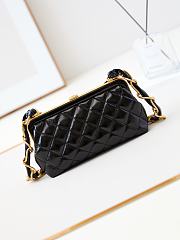 Fortok Chanel Bow Bag in Black AP4027 14x21x5cm - 4