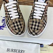 Fortok Burberry Rangleton Checkered Sneakers Beige  - 3