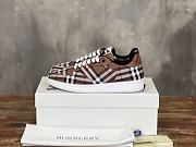 Fortok Burberry Rangleton Checkered Sneakers Dark Brown - 6