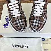 Fortok Burberry Rangleton Checkered Sneakers Dark Brown - 5
