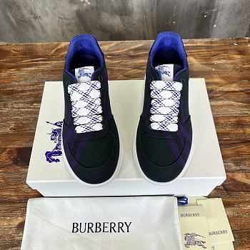 Fortok Burberry Rangleton Checkered Sneakers Black & Purple