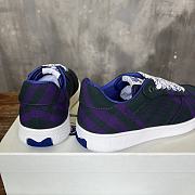 Fortok Burberry Rangleton Checkered Sneakers Black & Purple - 3