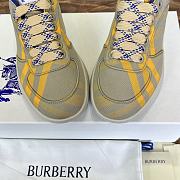 Fortok Burberry Rangleton Checkered Sneakers Yellow & Green - 4