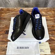 Fortok Burberry Black Leather Stock Sneakers - 4