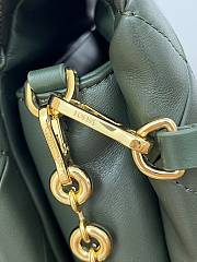 Fortok Loewe Puffer Goya Vintage Green Bag 23x9x17cm - 6