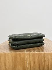 Fortok Loewe Puffer Goya Vintage Green Bag 23x9x17cm - 5