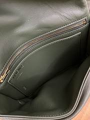 Fortok Loewe Puffer Goya Vintage Green Bag 23x9x17cm - 4
