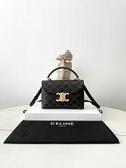 Fortok Celine Teen Nino Bag In Triomphe Canvas 20.5×13×8cm - 1