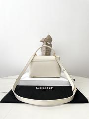 Fortok Celine Teen Nino Bag In White 20.5×13×8cm - 5
