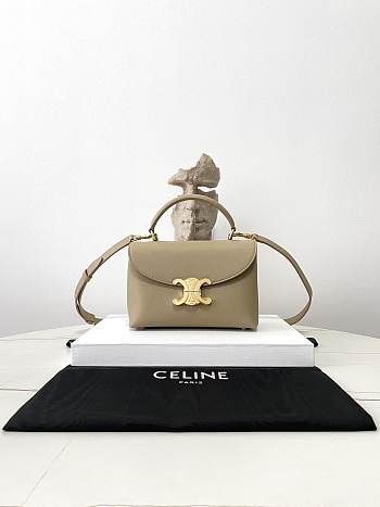 Fortok Celine Teen Nino Bag In Brown Sepia 20.5×13×8cm