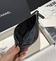 Fortok Chanel 22S Rhinestone Clutch Bag Black 20x12cm - 5