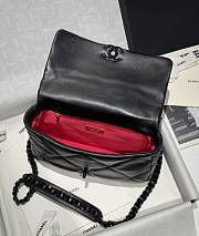 Fortok Chanel So Black 19Bag Flap Bag 16x26x9cm - 2