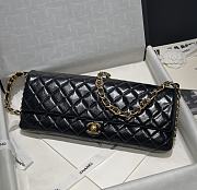 Fortok Chanel 24A Maxi Baguette Clutch Black 18x38x4cm - 1