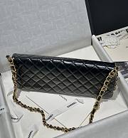 Fortok Chanel 24A Maxi Baguette Clutch Black 18x38x4cm - 5