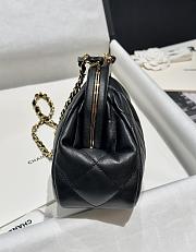 Fortok Chanel 24A Cloud Bag Evening Bag Black 24x16x8cm - 3