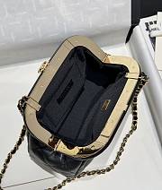 Fortok Chanel 24A Cloud Bag Evening Bag Black 24x16x8cm - 6