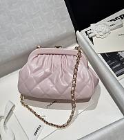 Fortok Chanel 24A Cloud Bag Evening Bag Pink 24x16x8cm - 1