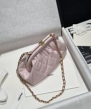 Fortok Chanel 24A Cloud Bag Evening Bag Pink 24x16x8cm - 5