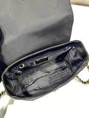 Fortok Prada Vintage Chain Diamond Shoulder Bag Black 1BD648 18x17x5cm - 5