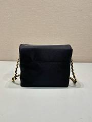 Fortok Prada Vintage Chain Diamond Shoulder Bag Black 1BD648 18x17x5cm - 4