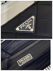 Fortok Prada Underarm Bag Black 1BH026 25x14x6.5cm - 6