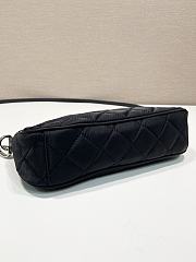 Fortok Prada Underarm Bag Black 1BH026 25x14x6.5cm - 5